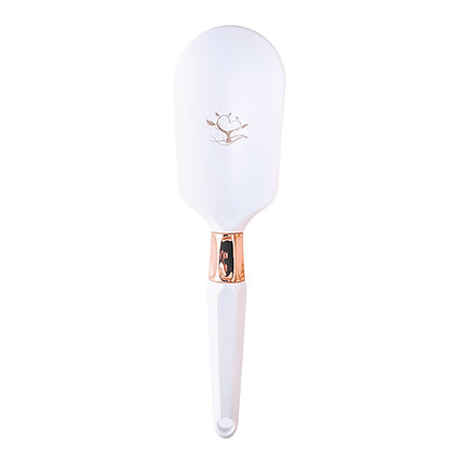 title:Cushion Hair Brush;color:White Pearl And Rose Gold