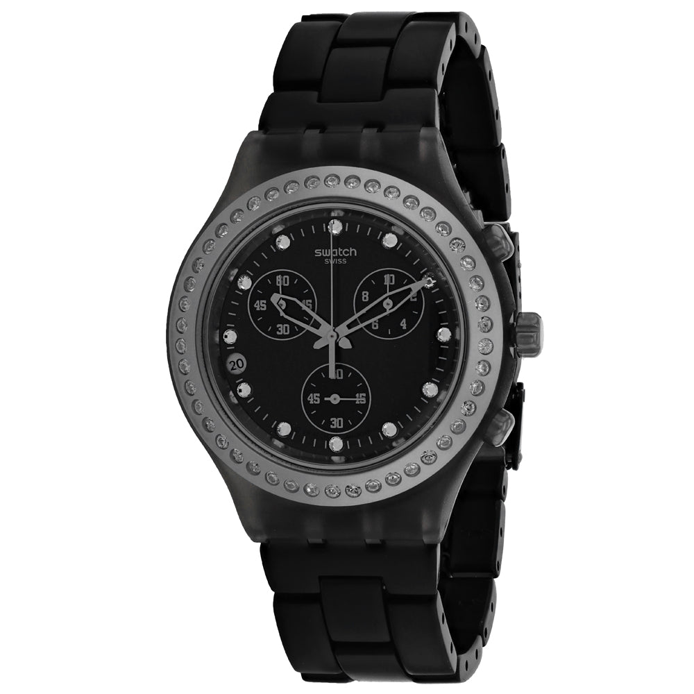 title:Swatch Women's Full Blooded Stoneheart;color:Black