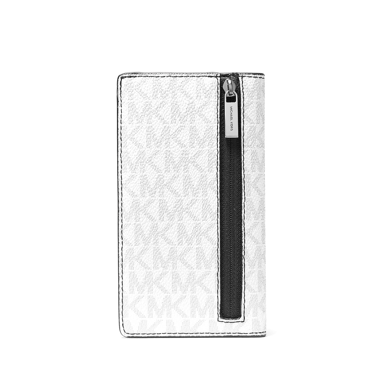 title:Michael Kors Men's Cooper Large Logo Bi-Fold Card Case;color:Bright White