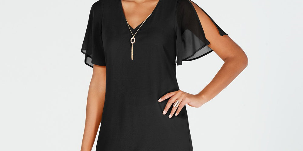 Thalia Sodi Women's Necklace Shift Dress