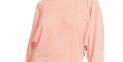 Crave Fame Juniors' Dolman Sleeved Sweatshirt Medium Pink Size Extra Small