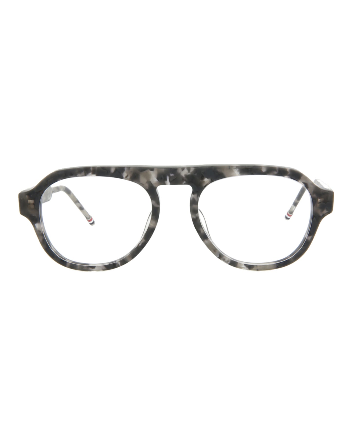 title:Thom Browne Aviator-Style Acetate Optical Frames;color:Grey Tortoise