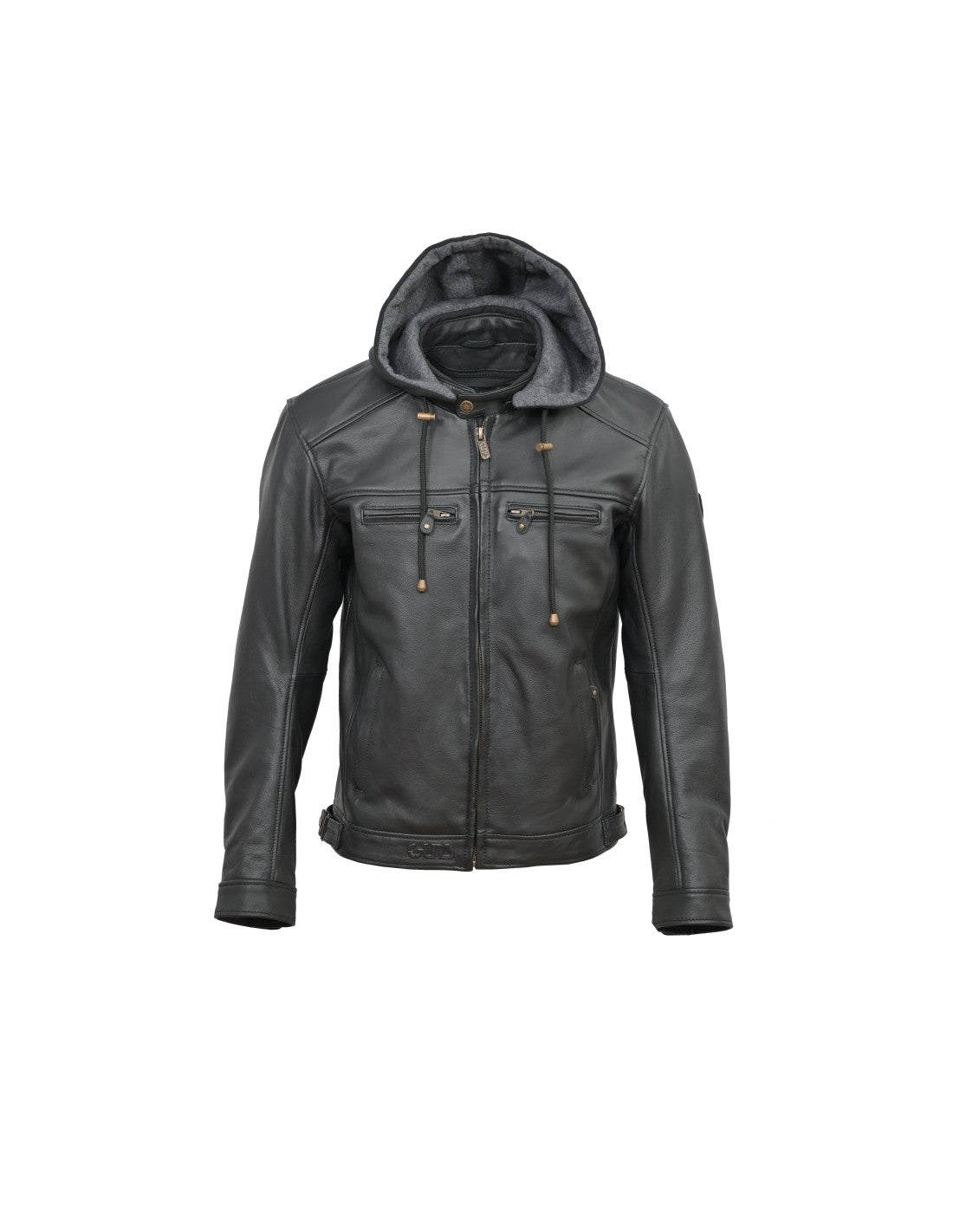 title:GUNSWEAR MEN JACKET TITUS BLACK BUFALO;color:Black