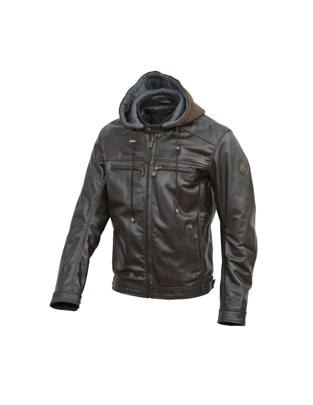 title:GUNSWEAR MEN JACKET TITUS DARK CHOCOLATE BUFFALO;color:Brown