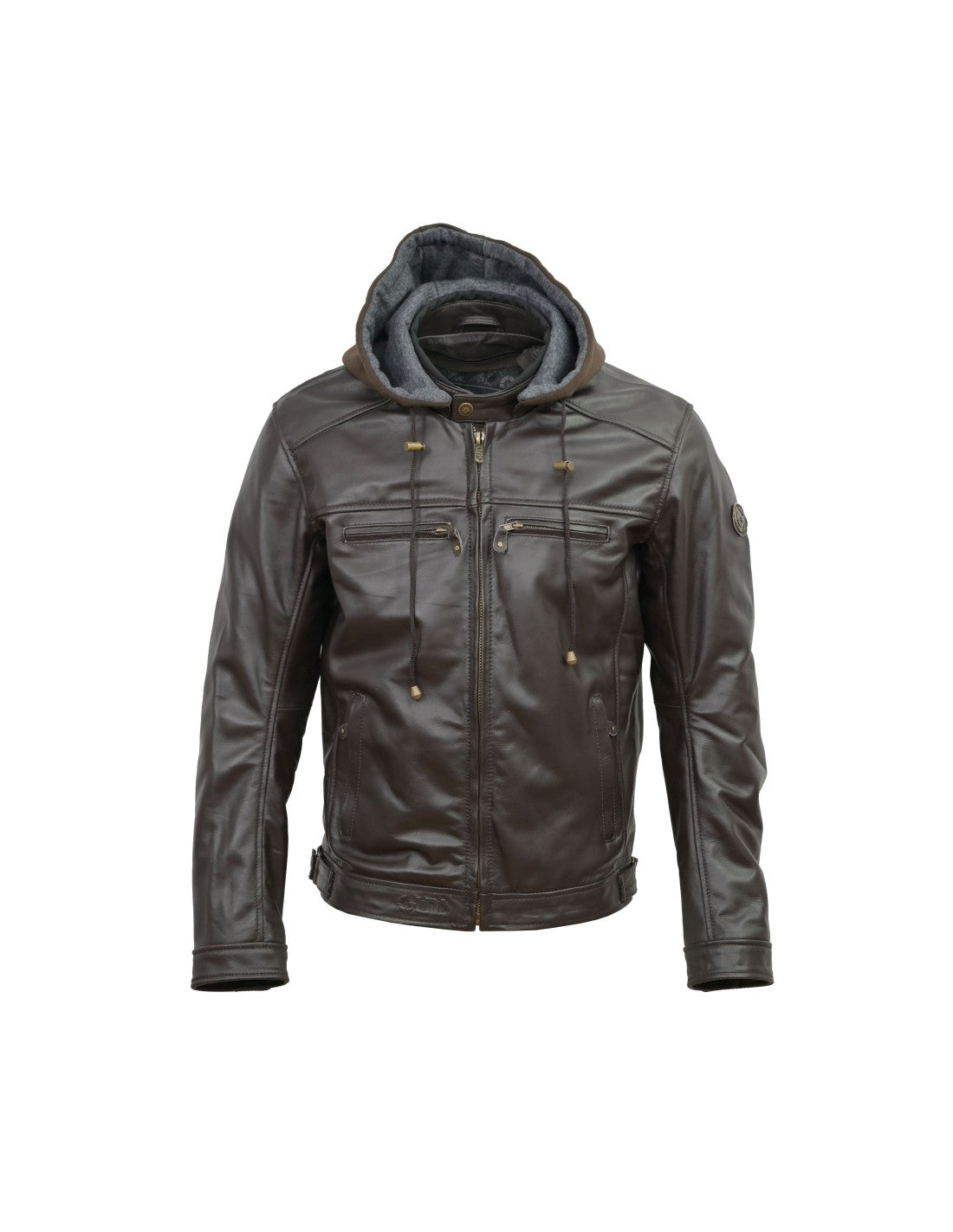 title:GUNSWEAR MEN JACKET TITUS DARK CHOCOLATE BUFFALO;color:Brown