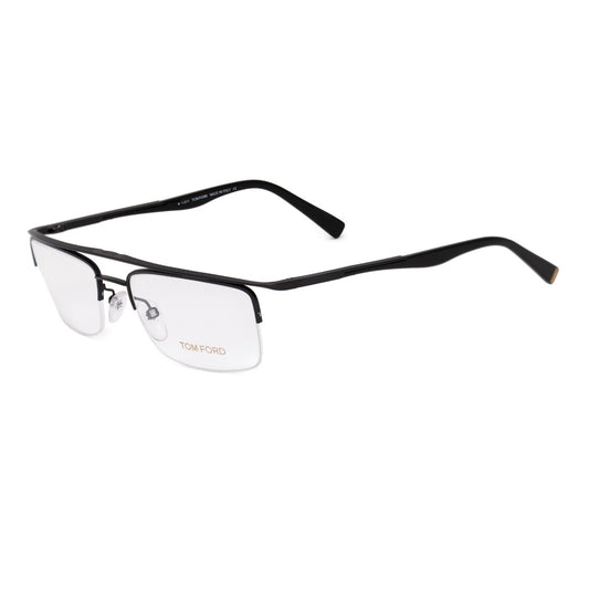 title:Tom Ford Men's Rectangular Opticals FT5077 0BR 54;color:Black