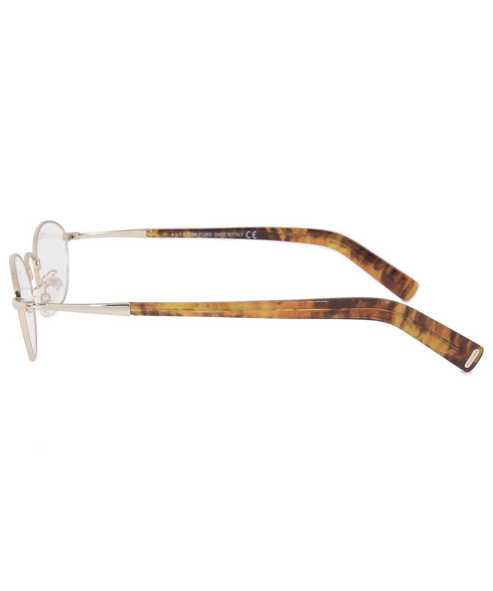 title:Tom Ford FT5368 28 Oval | Rose Gold/Havana| Eyeglass Frames;color:Gold