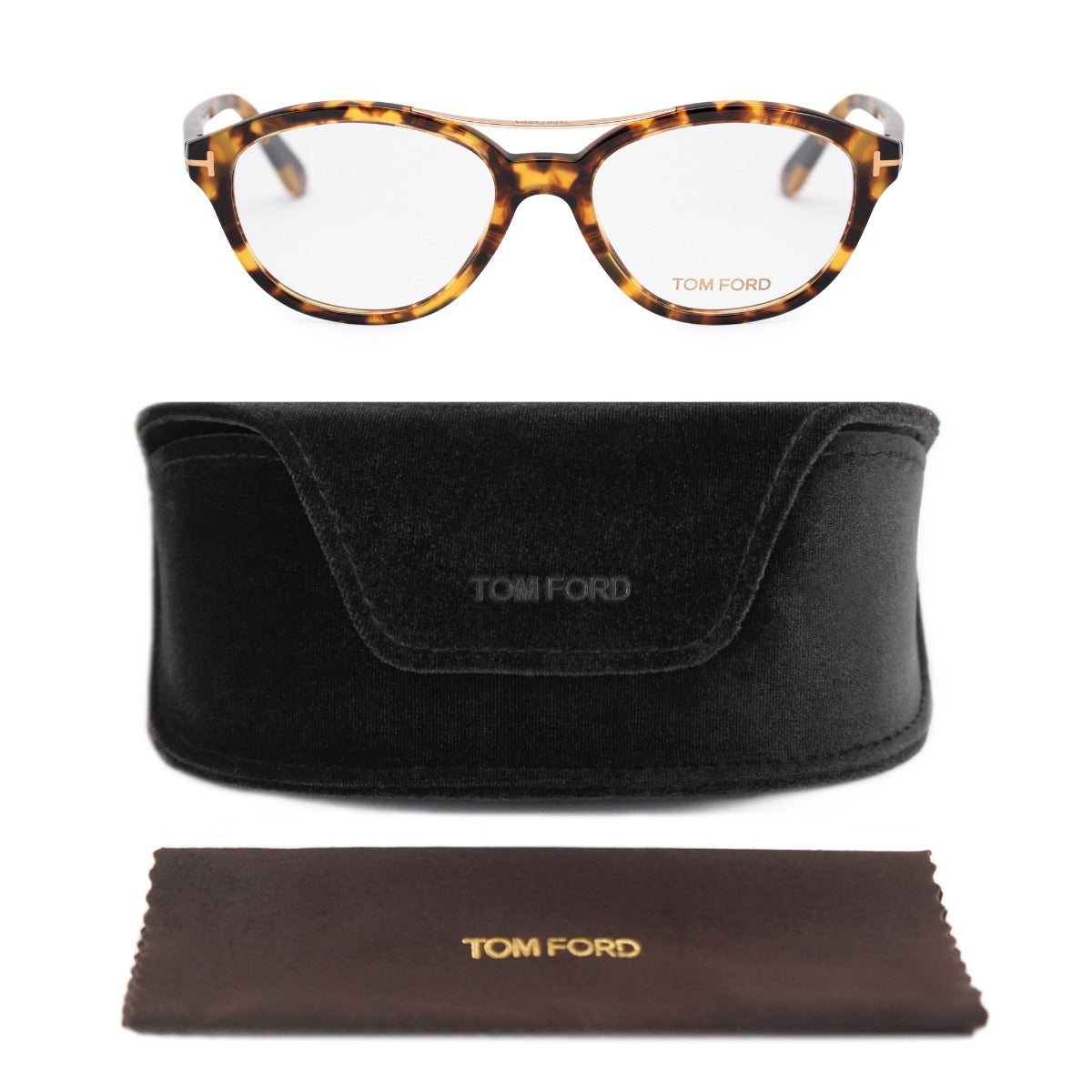 title:Tom Ford Women's Square Opticals FT5412 056 52;color:Brown