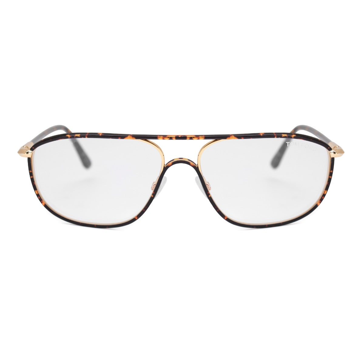 title:Tom Ford Men's Rectangular Opticals FT5624 B 056 58;color:Brown