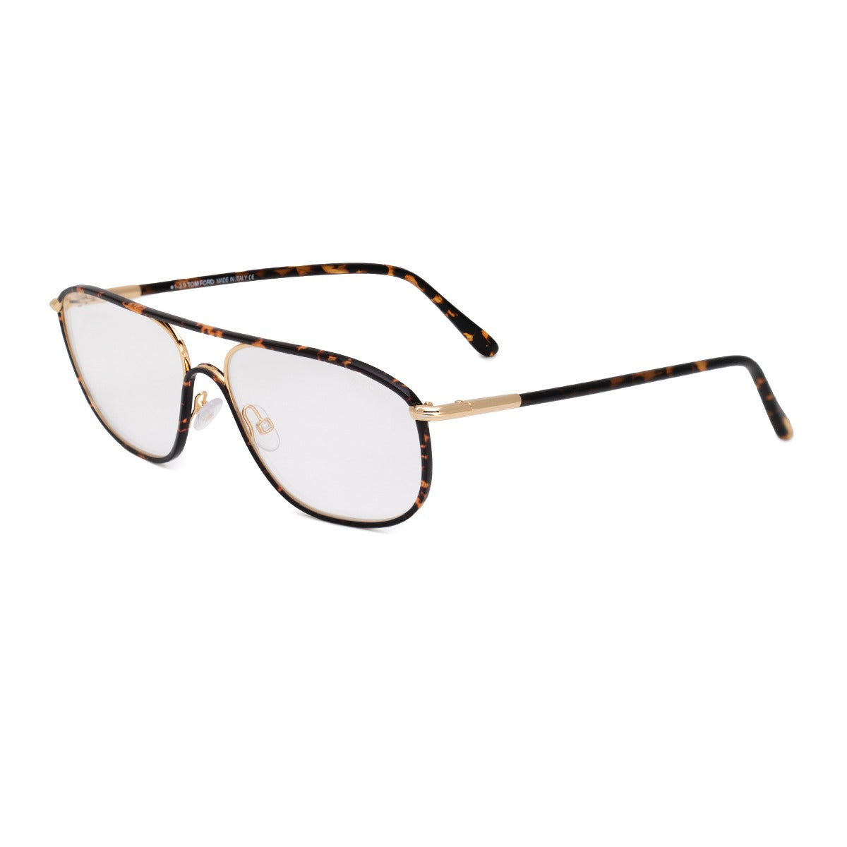 title:Tom Ford Men's Rectangular Opticals FT5624 B 056 58;color:Brown