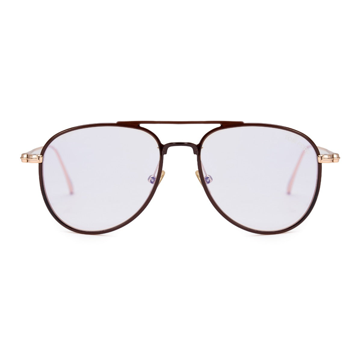 title:Tom Ford Men's Aviator Opticals FT5666 B 048 52;color:Brown