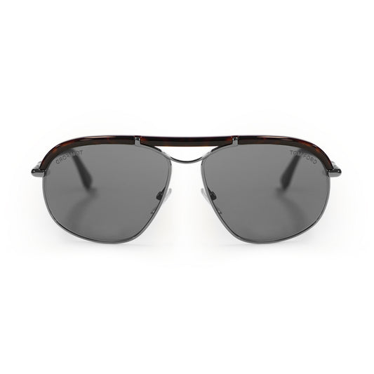 title:Tom Ford Russell Sunglasses Tortoise and Grey Frame FT234 13A;color:Multi