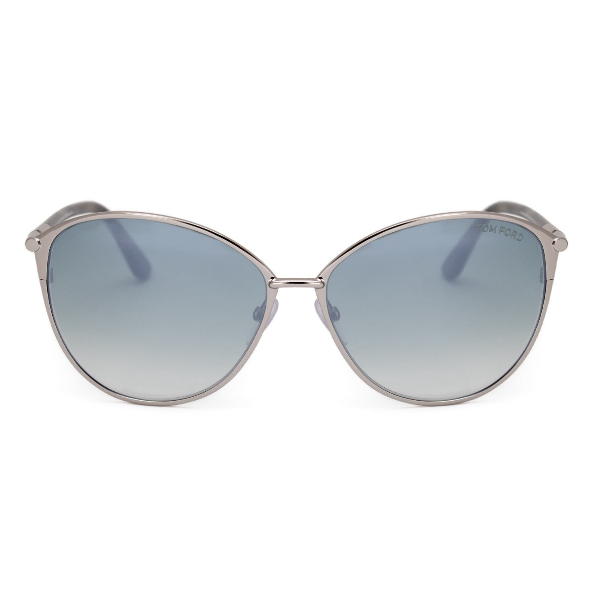 title:Tom Ford Oval Sunglasses FT0320 16W 59;color:Silver