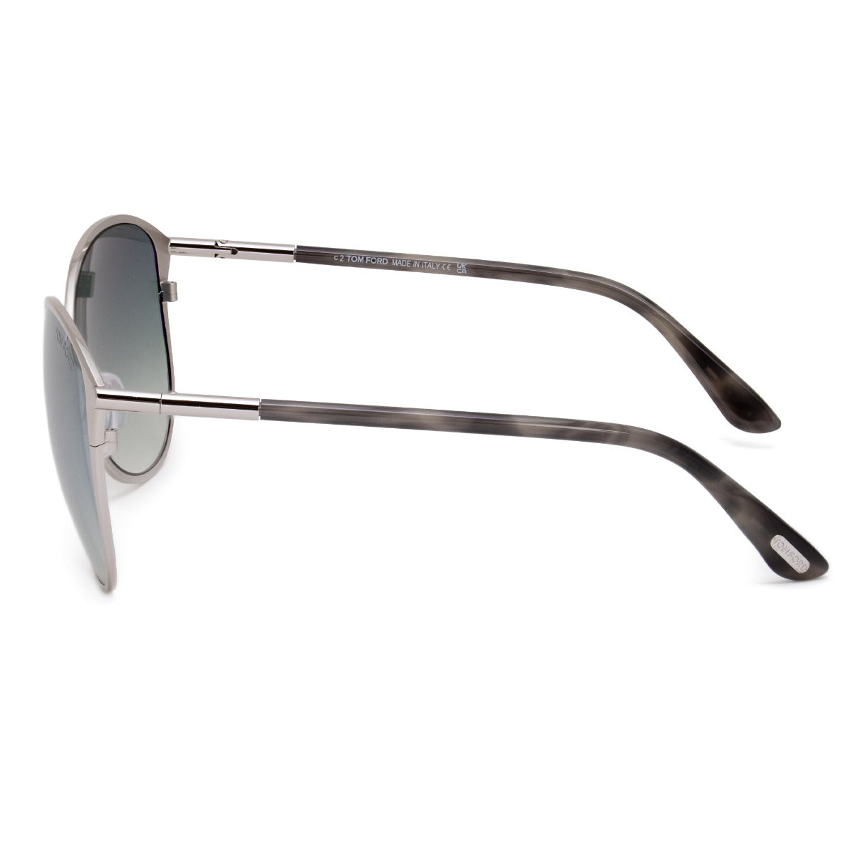 title:Tom Ford Oval Sunglasses FT0320 16W 59;color:Silver