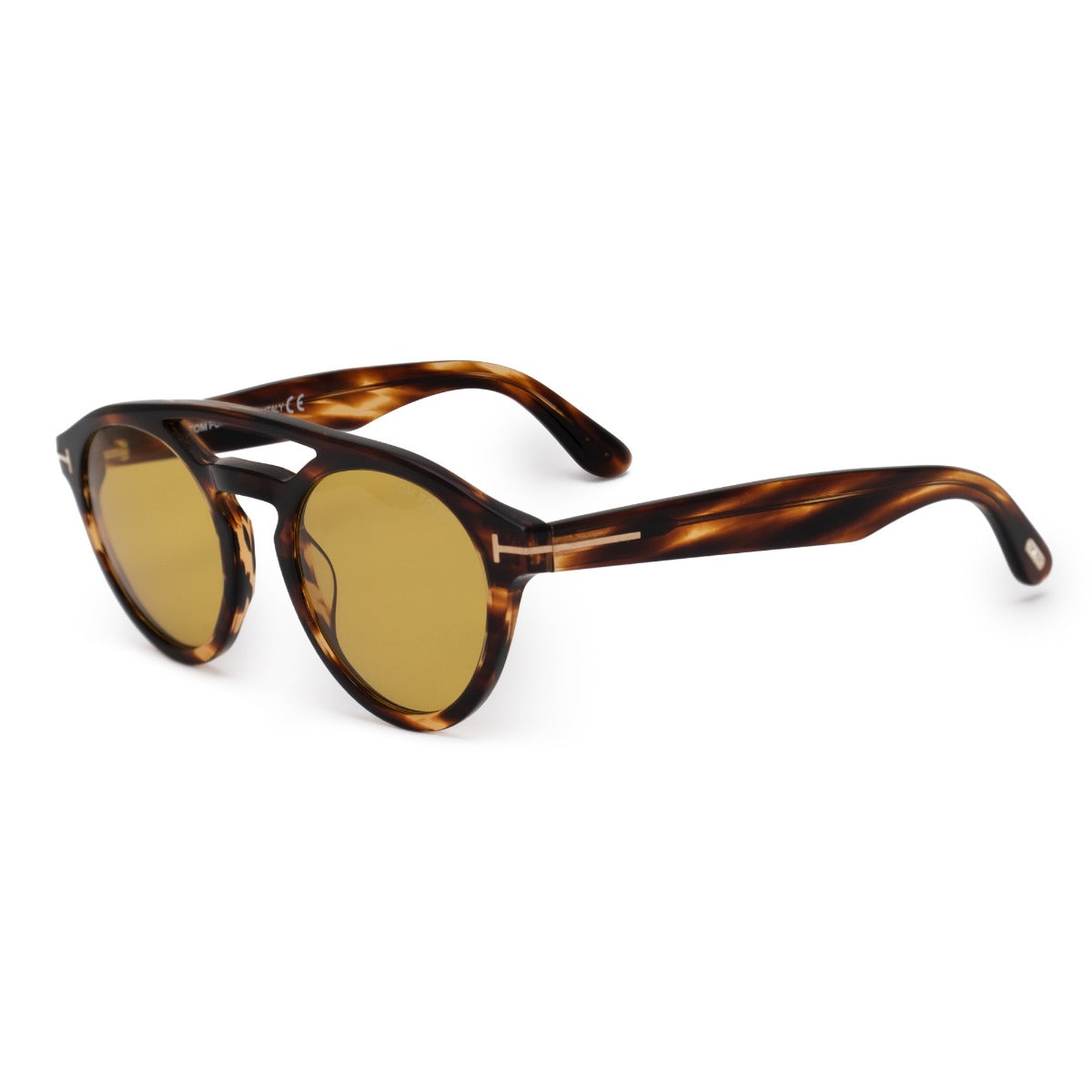 title:Tom Ford Round Sunglasses FT0537 48E 50;color:Brown