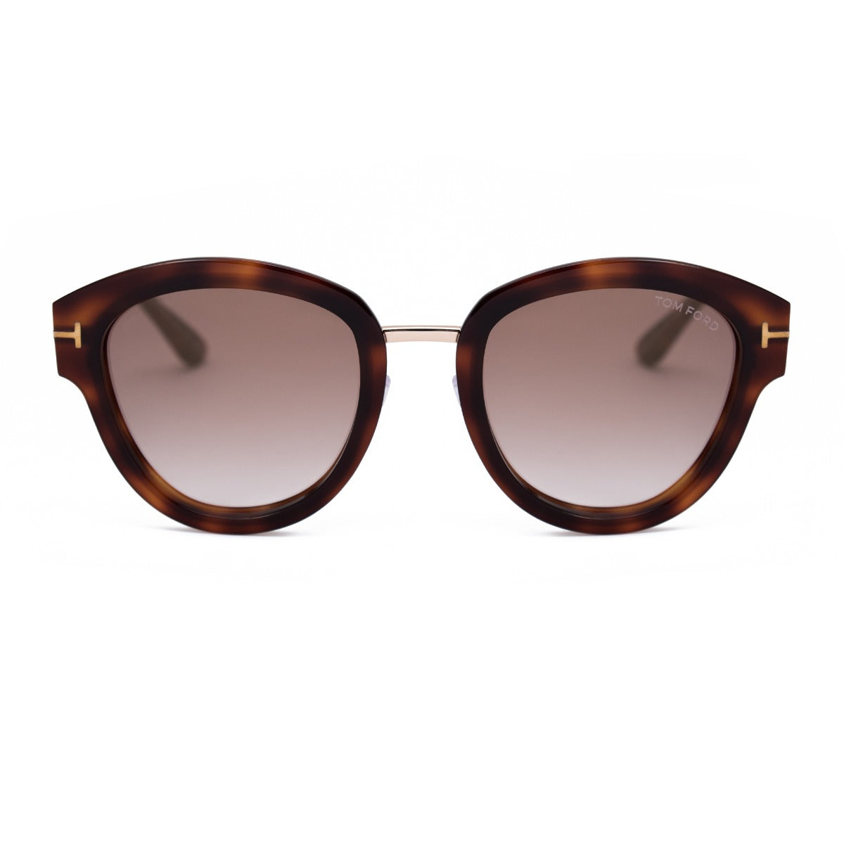 title:Tom Ford Round Sunglasses FT0574 52G 52;color:Brown