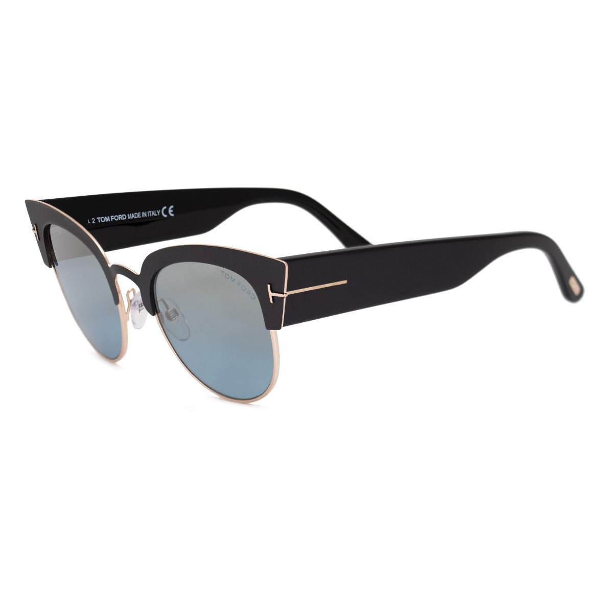 title:Tom Ford Cat Eye Sunglasses FT0607 05X 51;color:Black