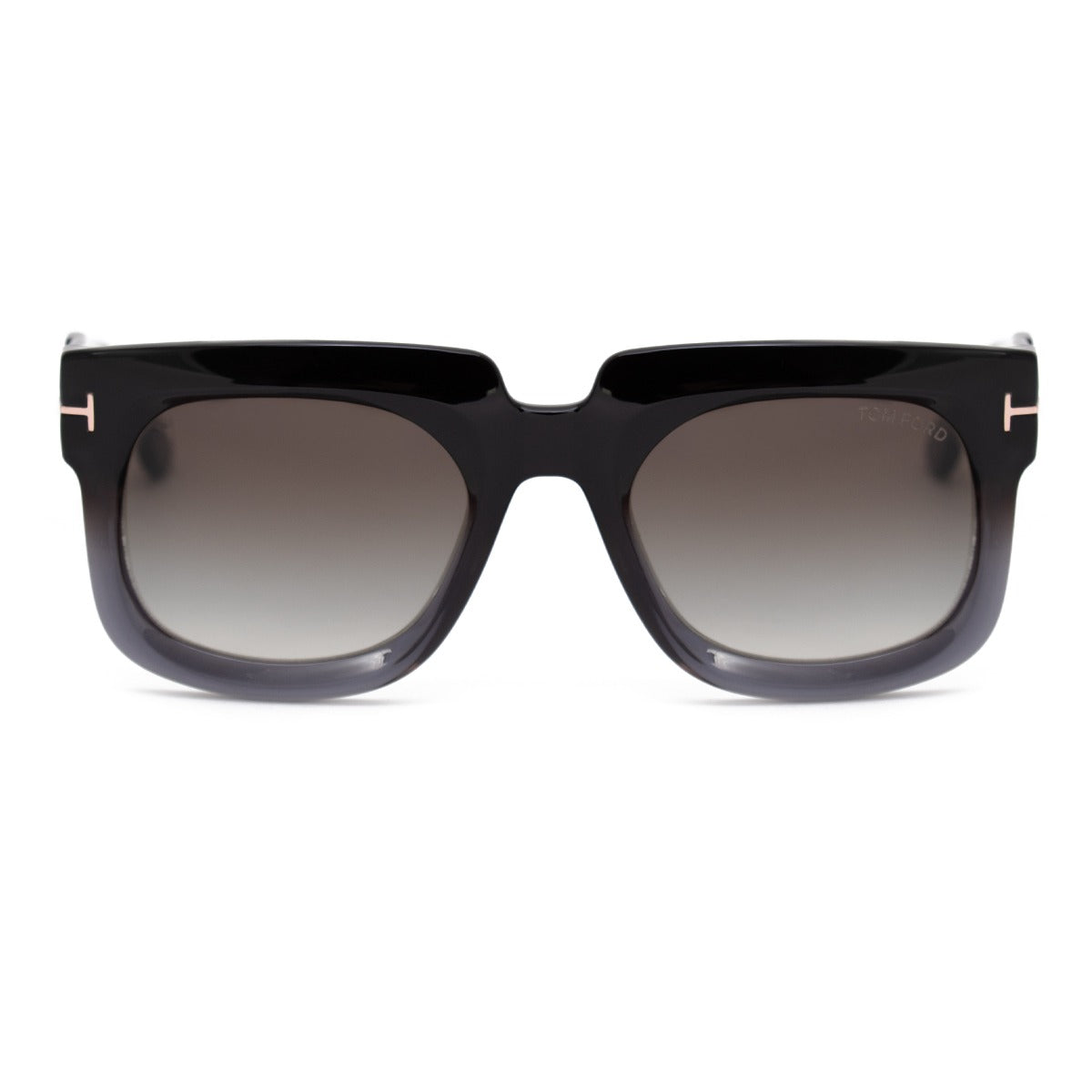 title:Tom Ford Square Sunglasses FT0729 05B 53;color:Black