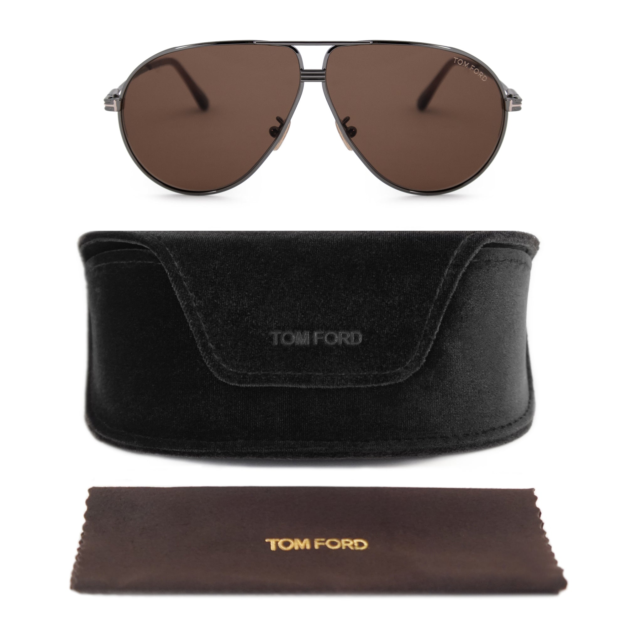 title:Tom Ford Jet Aviator Sunglasses FT 0734 H 12E 64;color:Gray