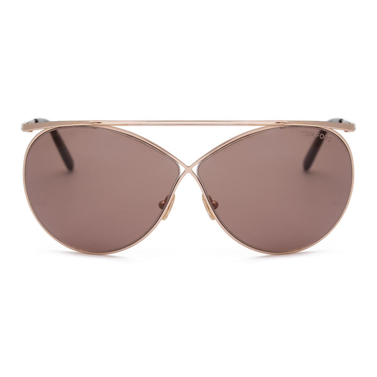 title:Tom Ford Butterfly Sunglasses FT0761 28Y 67;color:Gold