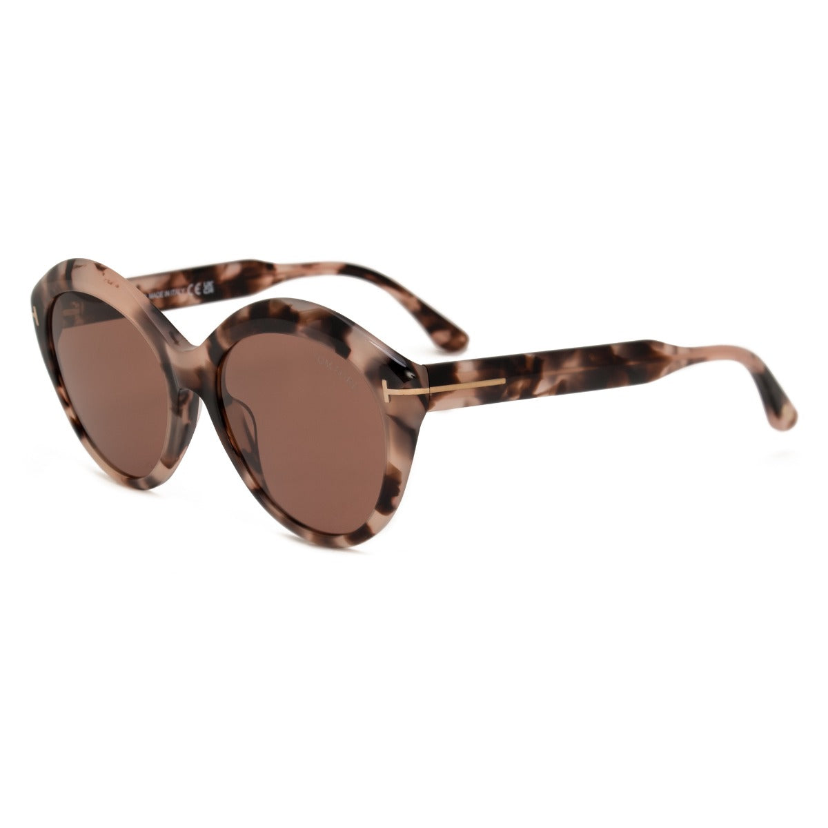 title:Tom Ford Round Sunglasses FT0763 55E 56;color:Pink