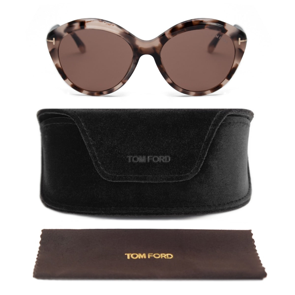 title:Tom Ford Round Sunglasses FT0763 55E 56;color:Pink