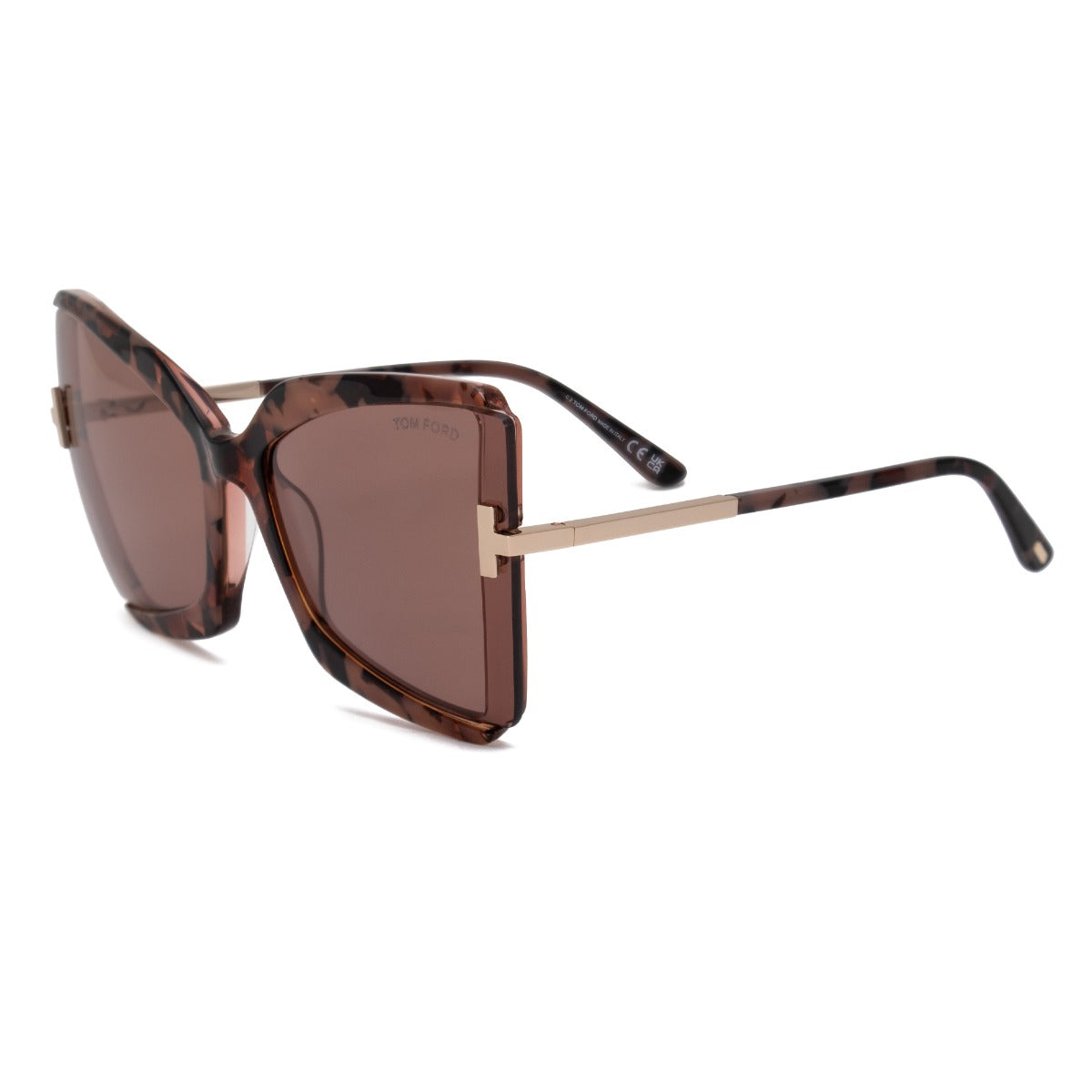 title:Tom Ford Butterfly Sunglasses FT0766 55Y 63;color:Pink