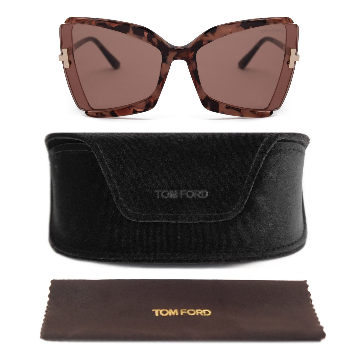 title:Tom Ford Butterfly Sunglasses FT0766 55Y 63;color:Pink