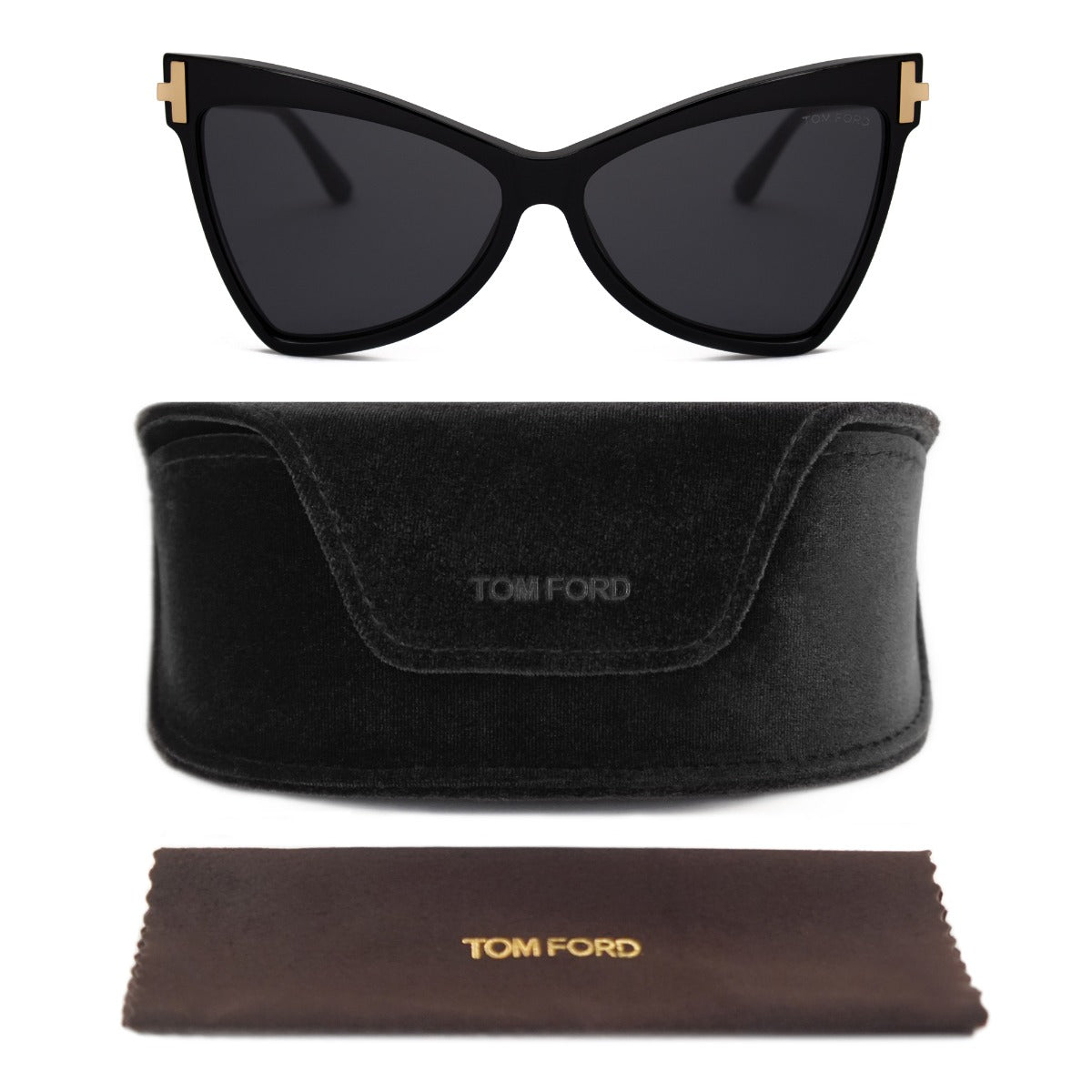 title:Tom Ford Butterfly Sunglasses FT0767 01A 61;color:Black