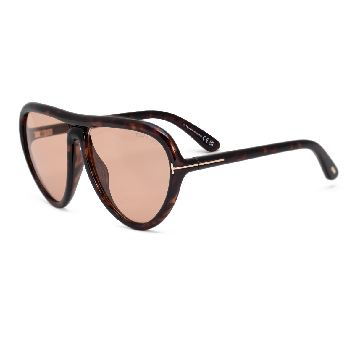 title:Tom Ford Pilot Sunglasses FT0769 52E 59;color:Brown