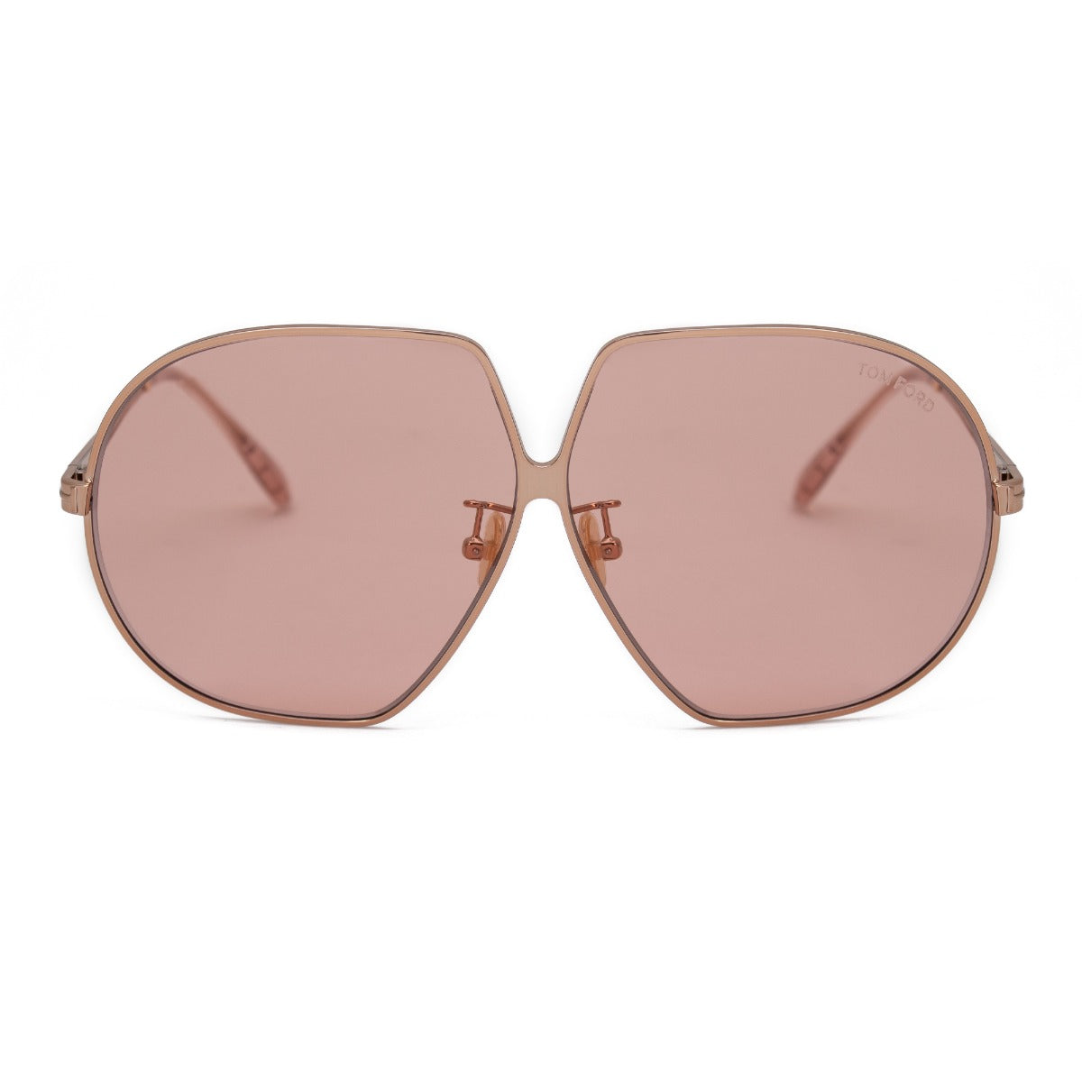 title:Gucci Oversized Sunglasses FT0785 33E 66;color:Gold