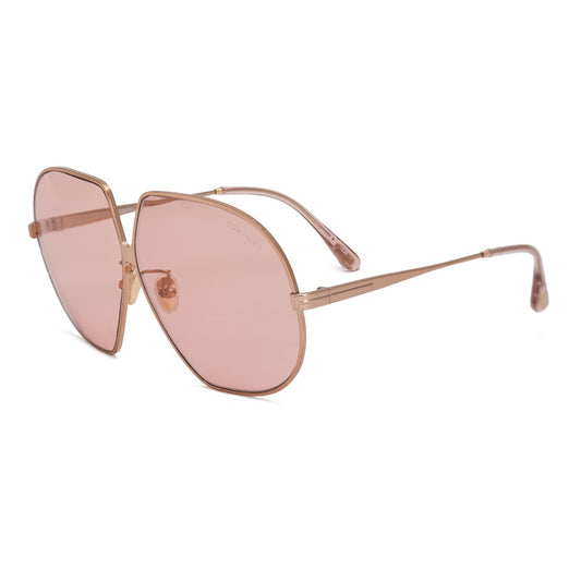 title:Gucci Oversized Sunglasses FT0785 33E 66;color:Gold