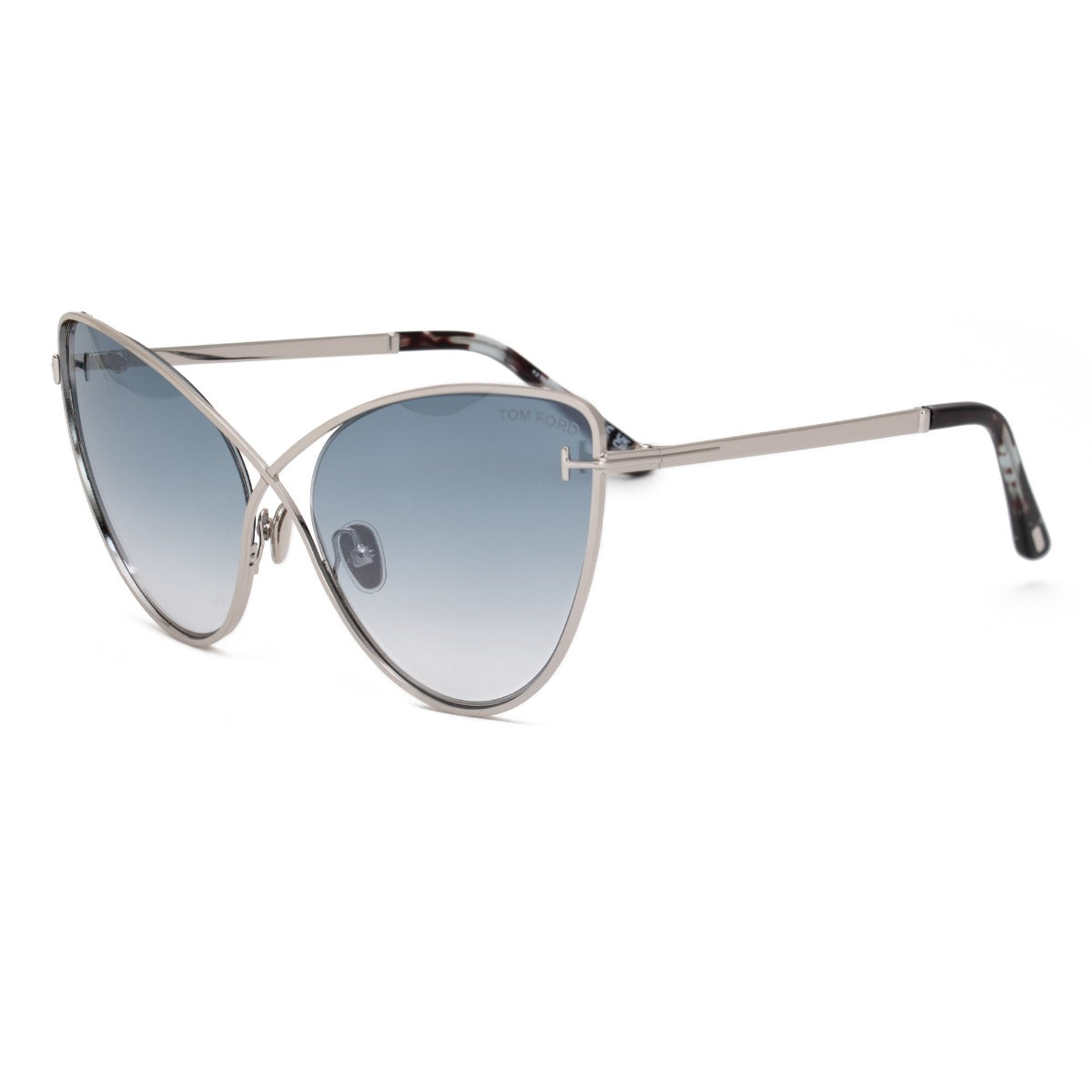 title:Tom Ford Cat Eye Sunglasses FT0786 16X 63;color:Silver