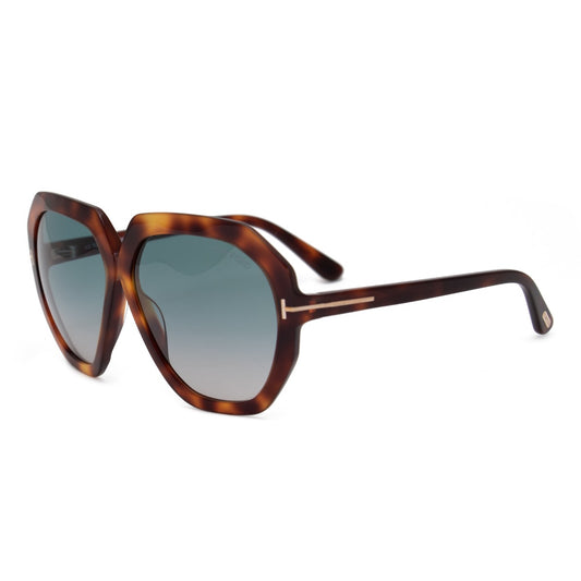 title:Tom Ford Oversized Sunglasses FT0791 53P60;color:Brown