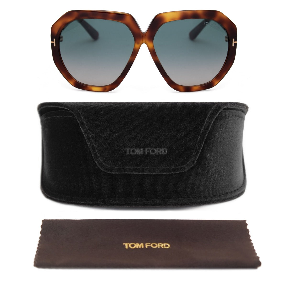 title:Tom Ford Oversized Sunglasses FT0791 53P60;color:Brown