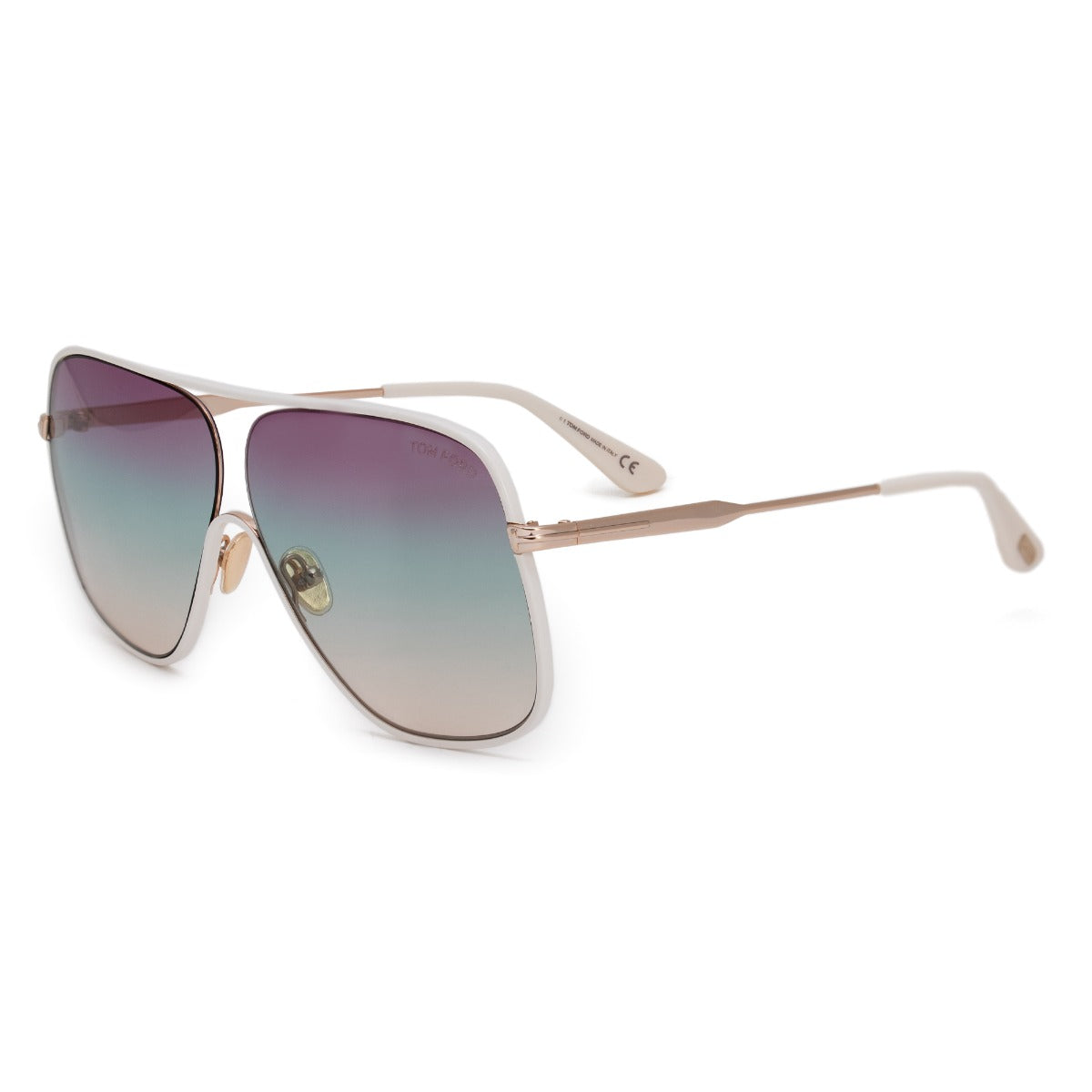 title:Tom Ford Pilot Sunglasses FT0841 28Z 64;color:White