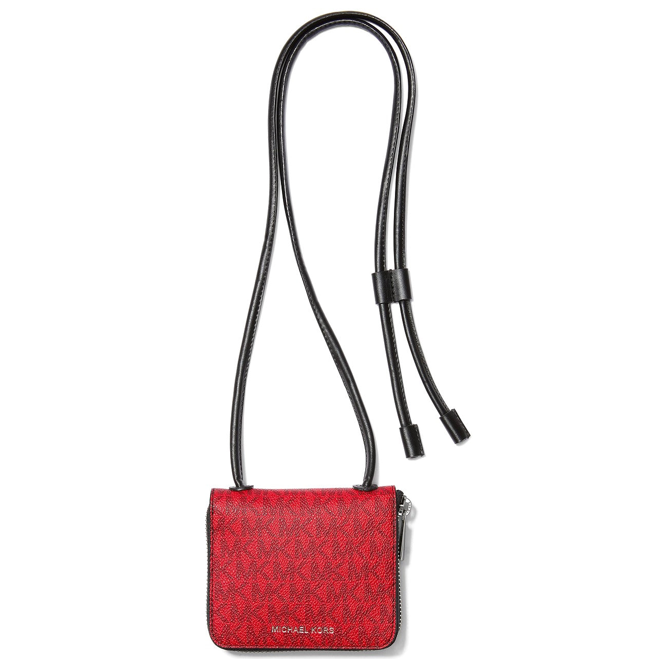 title:Michael Kors Men's Signature Logo Crossbody Wallet;color:Bright Red