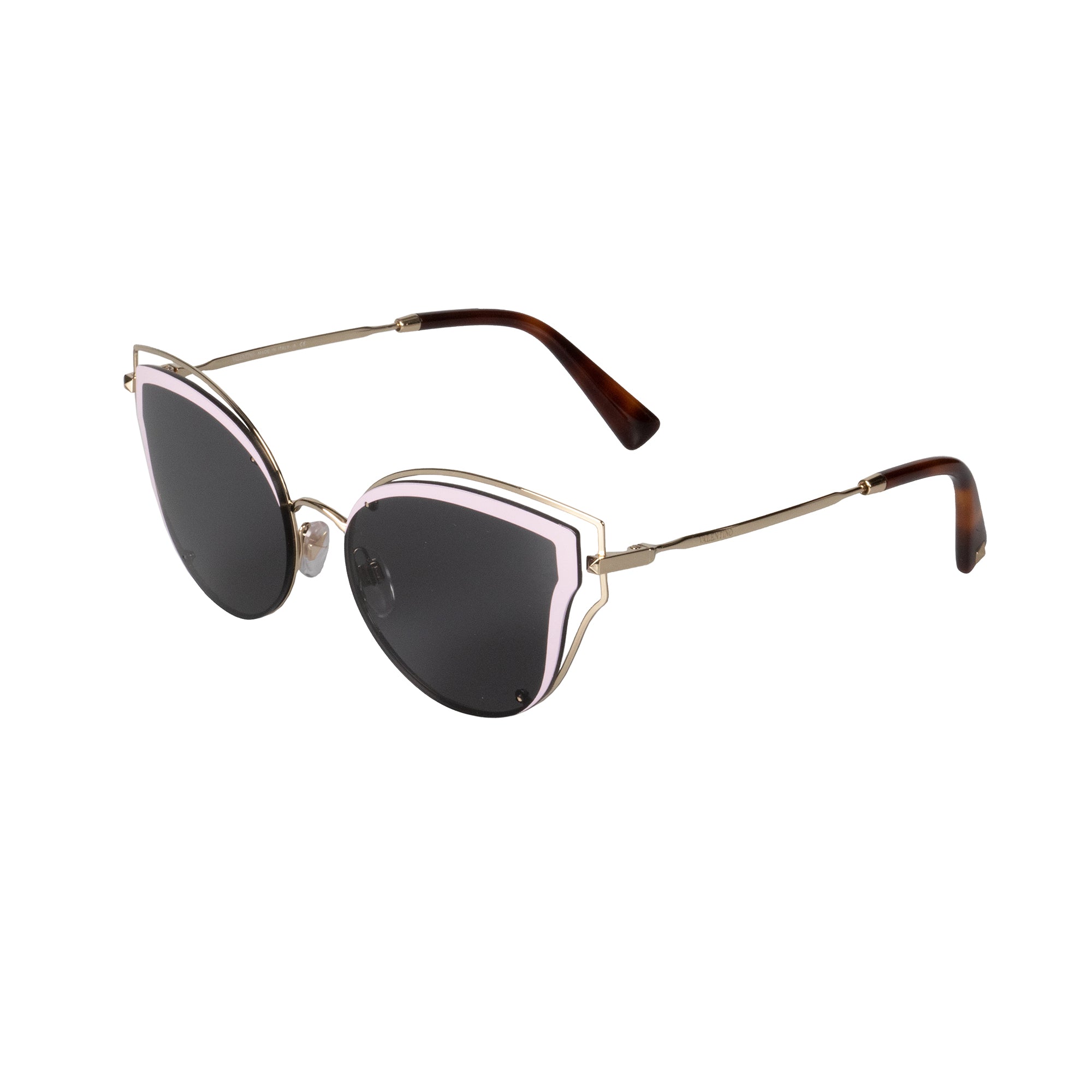 title:Valentino VA2015 300387 58 Cat Eye Sunglasses;color:Gold