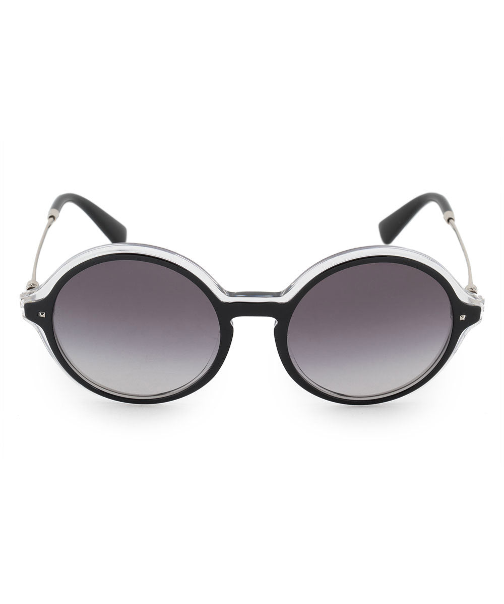 title:Valentino Round Sunglasses VA4015 50258G 53;color:Transparent