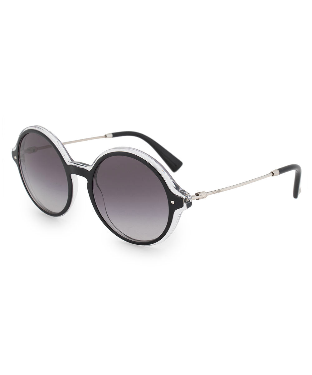 title:Valentino Round Sunglasses VA4015 50258G 53;color:Transparent