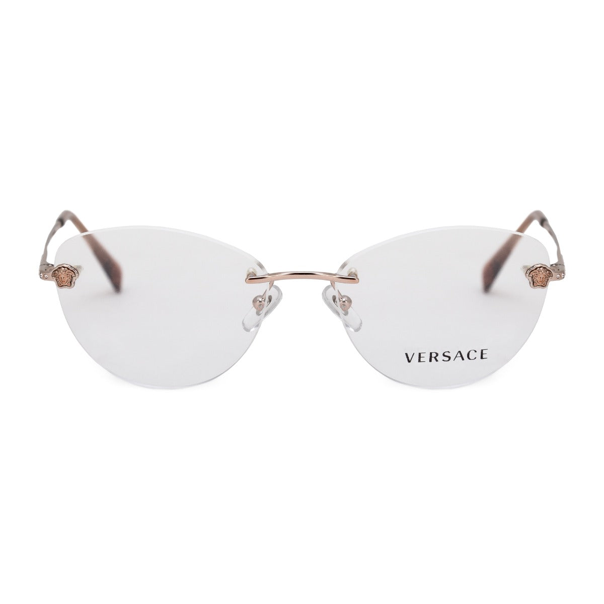 title:Vercace Cat Eye Optical Glasses VE1248B 1052 54;color:Silver