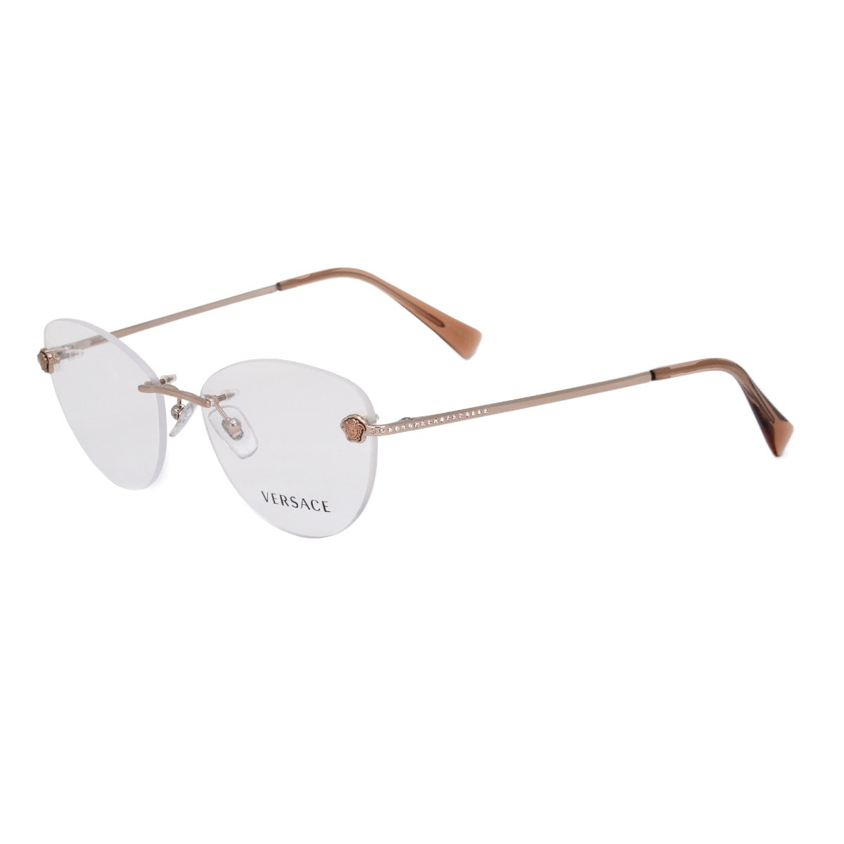 title:Vercace Cat Eye Optical Glasses VE1248B 1052 54;color:Silver