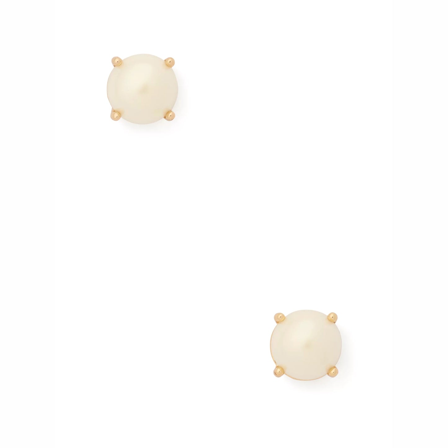 title:Kate Spade Women's Pearl Gumdrop Studs;color:Cream