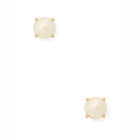 title:Kate Spade Women's Pearl Gumdrop Studs;color:Cream