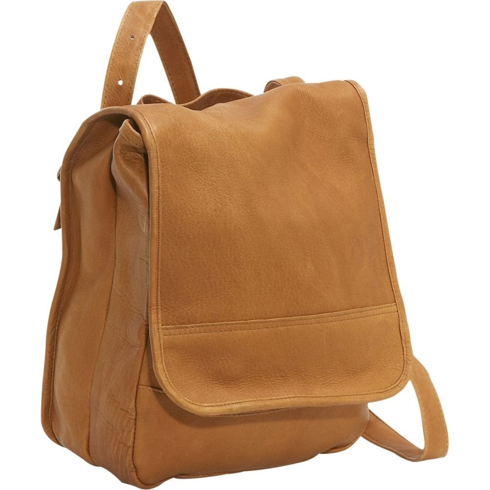 title:Le Donne Leather Convertible Backpack / Shoulder Bag;color:TAN