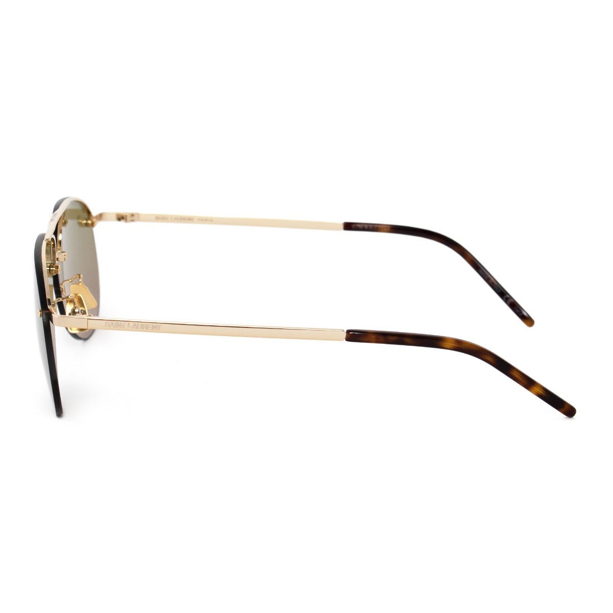 title:Saint Laurent Aviator Sunglasses SL416 004 60;color:Gold