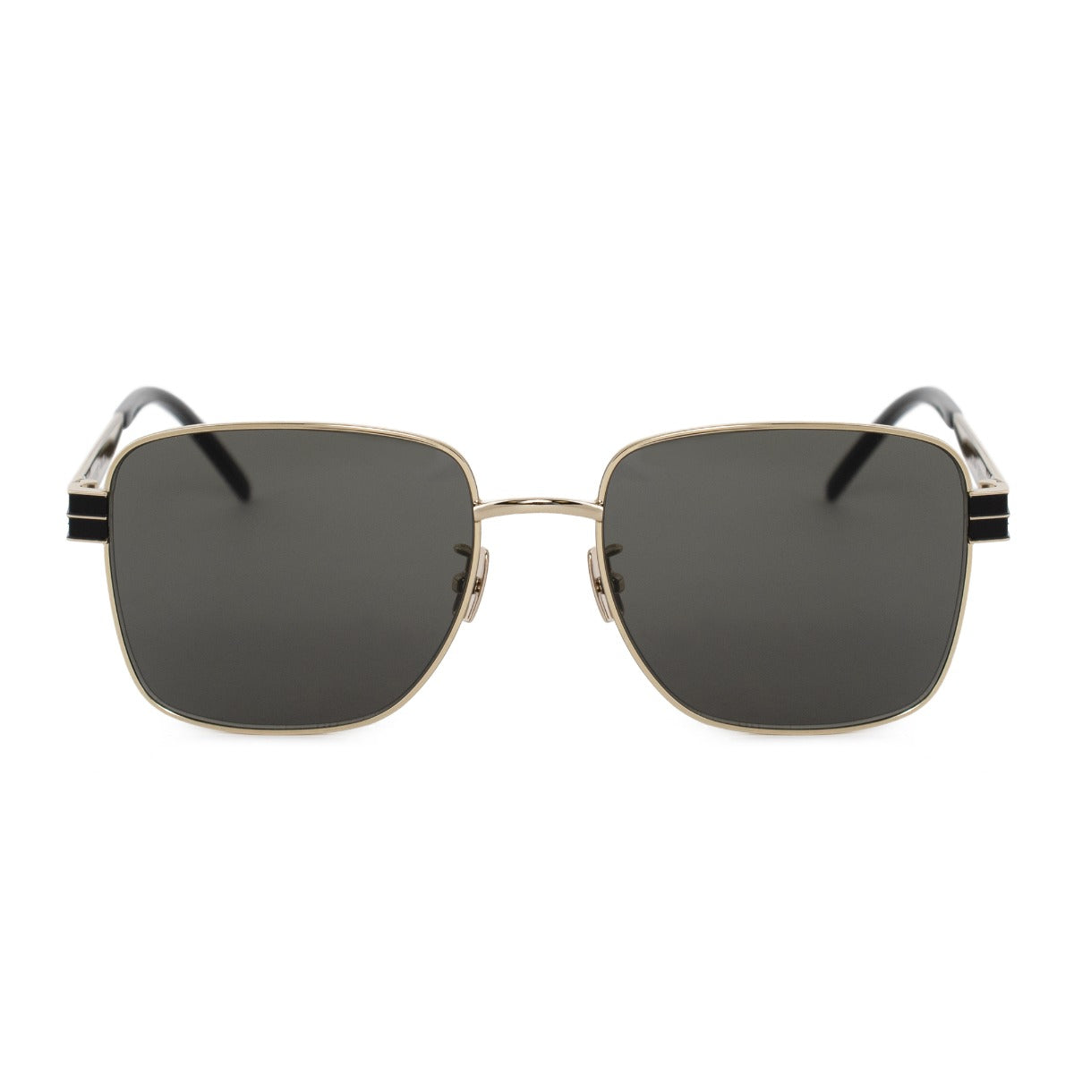 title:Saint Laurent Square Sunglasses SLM55 005 57;color:Gold