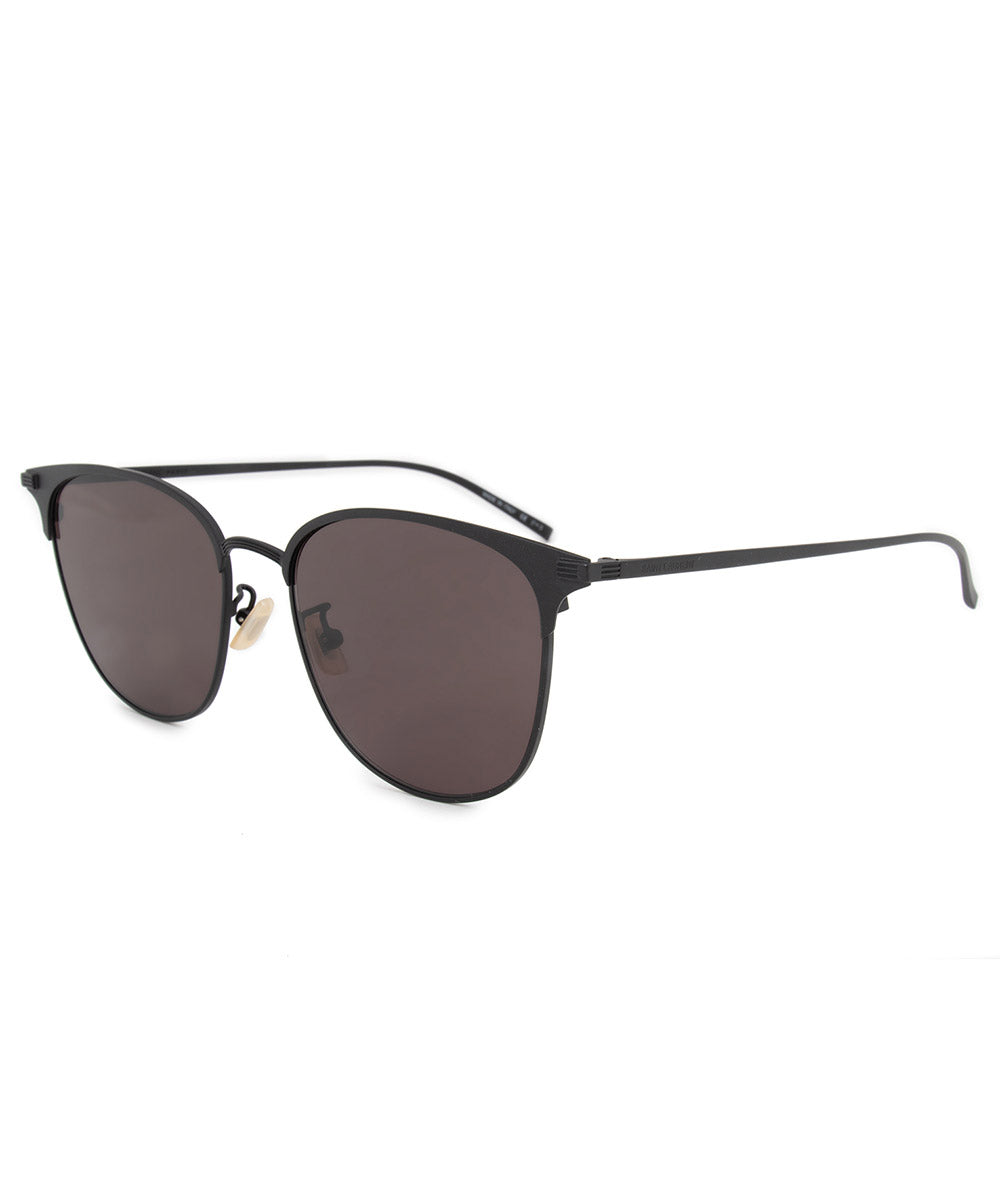 title:Saint Laurent Round Sunglasses SL203K 003 57;color:Black