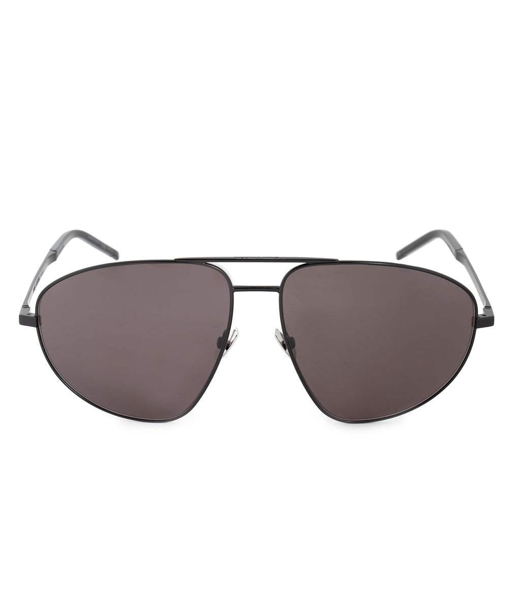 title:Saint Laurent SL 211 002 60 Aviator Sunglasses;color:Black