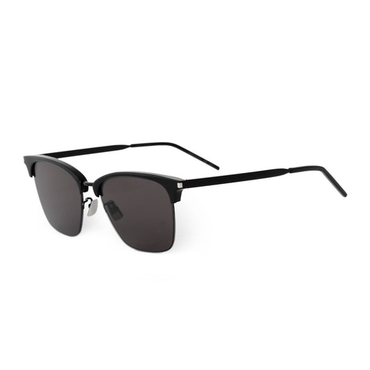 title:Saint Laurent Square Sunglasses SL340 001 55;color:Black